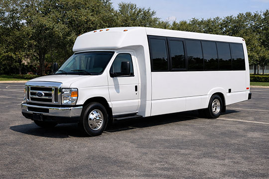 18-passenger mini coach available for charter in San Diego, CA